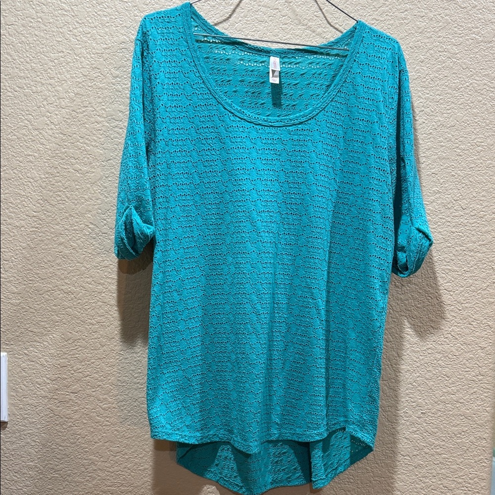 Xhilaration Turquoise Short Sleeve Top